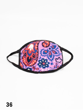 Reversible Flower Jersey Fabric Face Mask